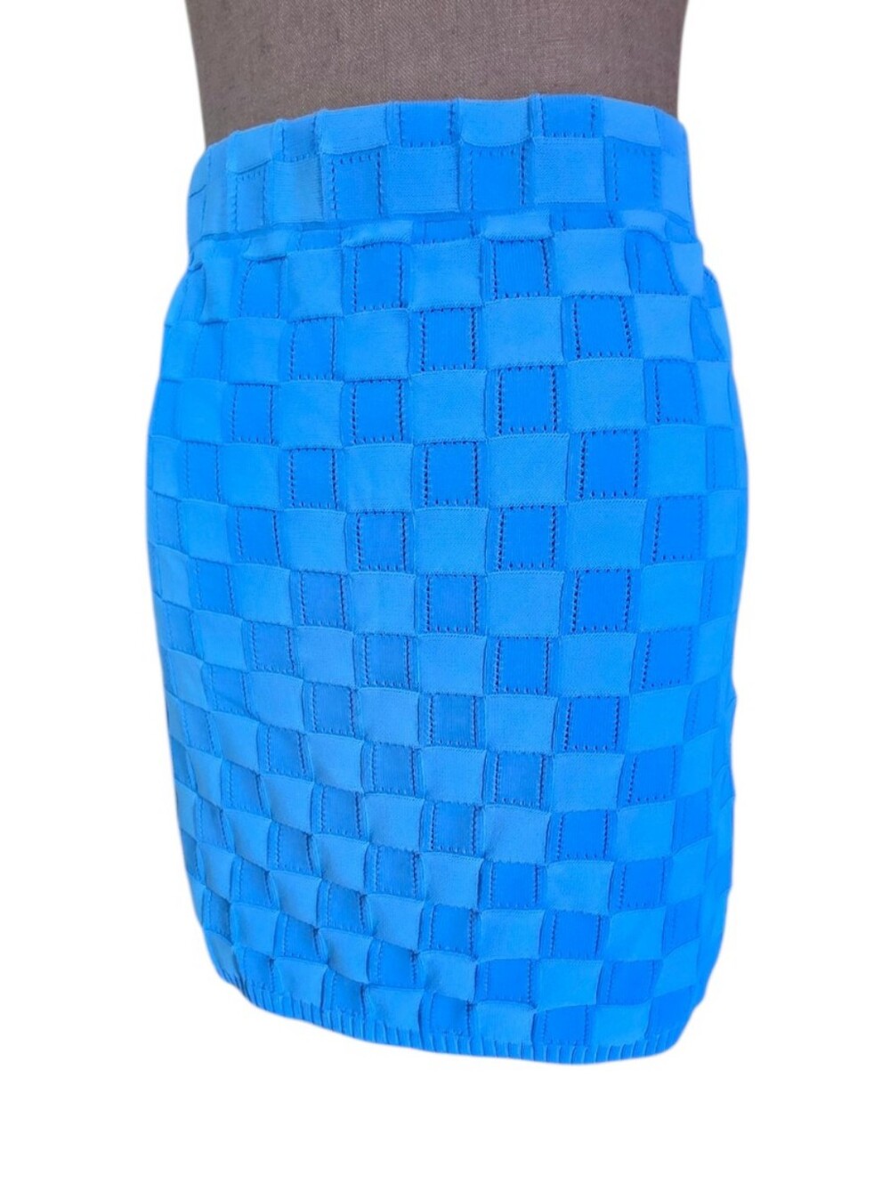 Solid & Striped The Ronnie Mini Skirt Basketweave in French Blue NWT Size XL